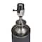 Black Cement Modern Table Lamp, 24" x 14" x 14"